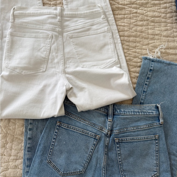 J. Crew Straight High Rise Fringe Ankle Jeans Size 26 - Picture 4 of 5